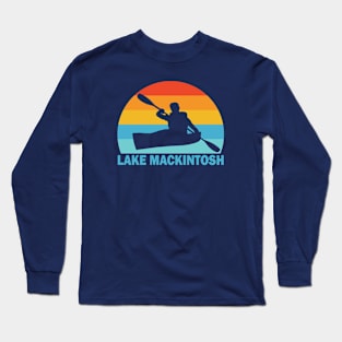 Lake Mackintosh North Carolina Kayak Long Sleeve T-Shirt